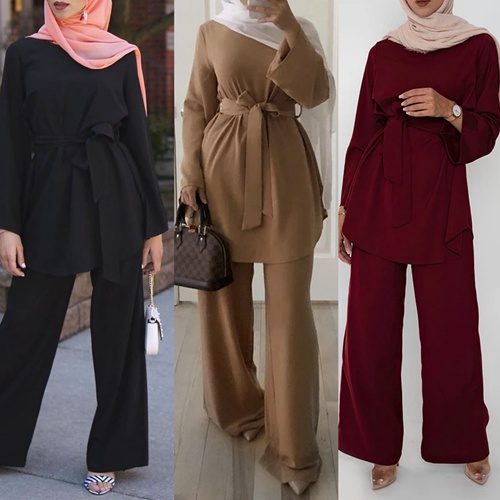 2 piece set muslim women