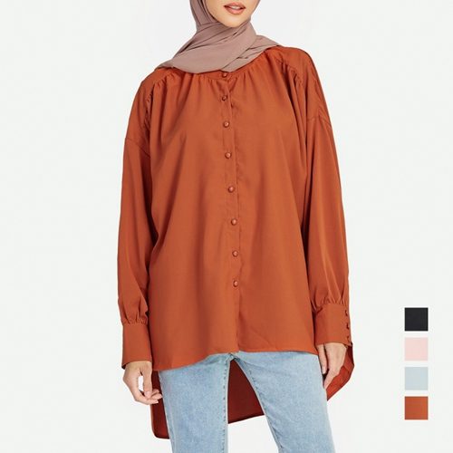 muslim tunic tops long sleeve